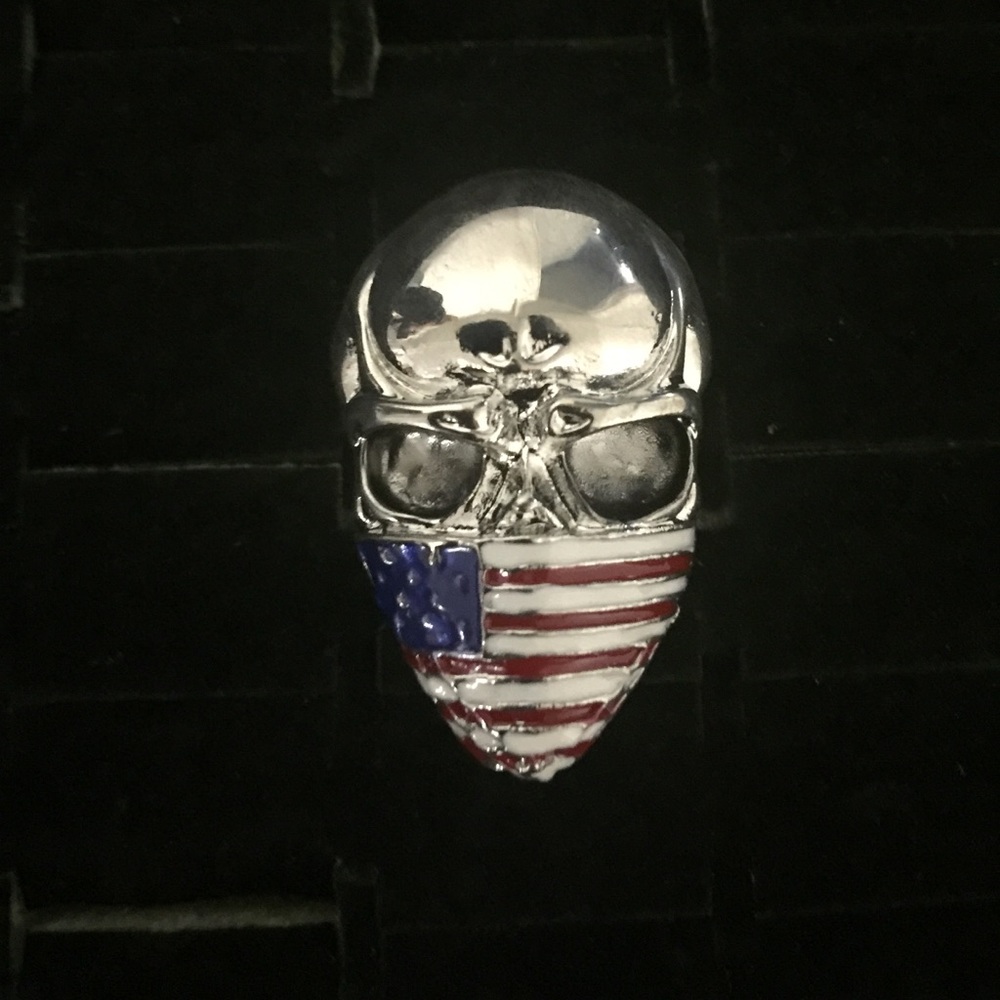 Biker style ring
